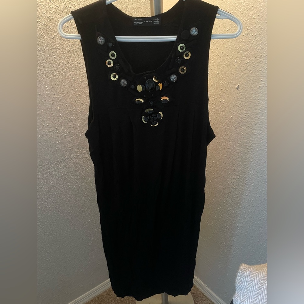 Zara Black Sequin Dress